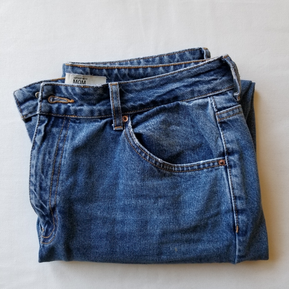 Top Shop Moto Mom Jeans